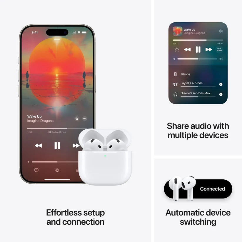 Apple AirPods 4 - genuine earbuds available at Coveo