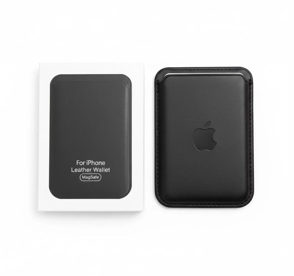 Magnetic leather wallet for iPhone - Coveo