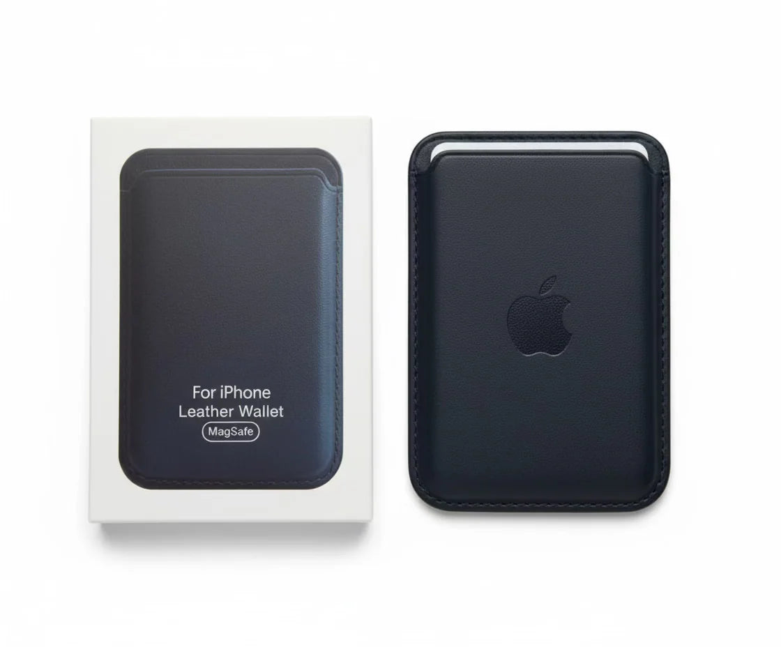 Magnetic leather wallet for iPhone - Coveo