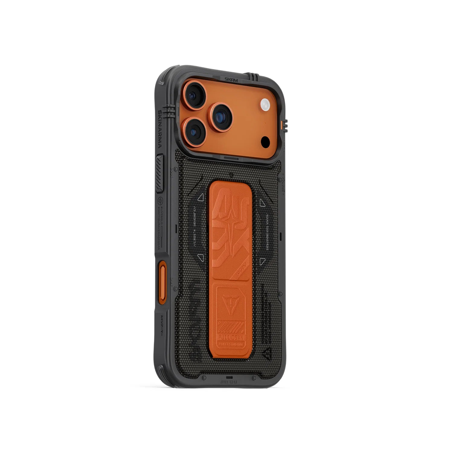 Skinarma Phantom 17 Pro Mag-Charge case in green, angled view