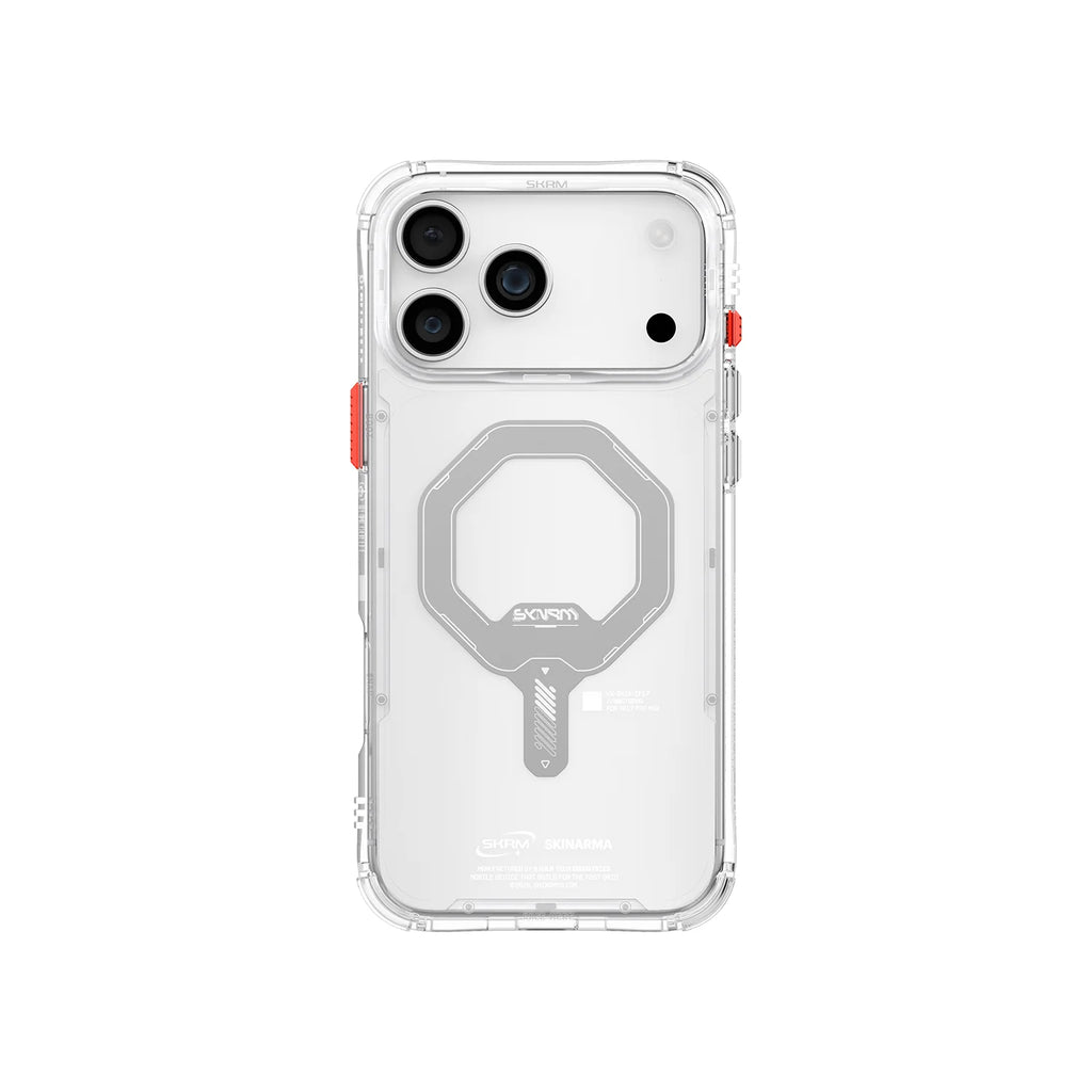 Skinarma Saido 17 Pro Max Mag-Charge case in clear/white