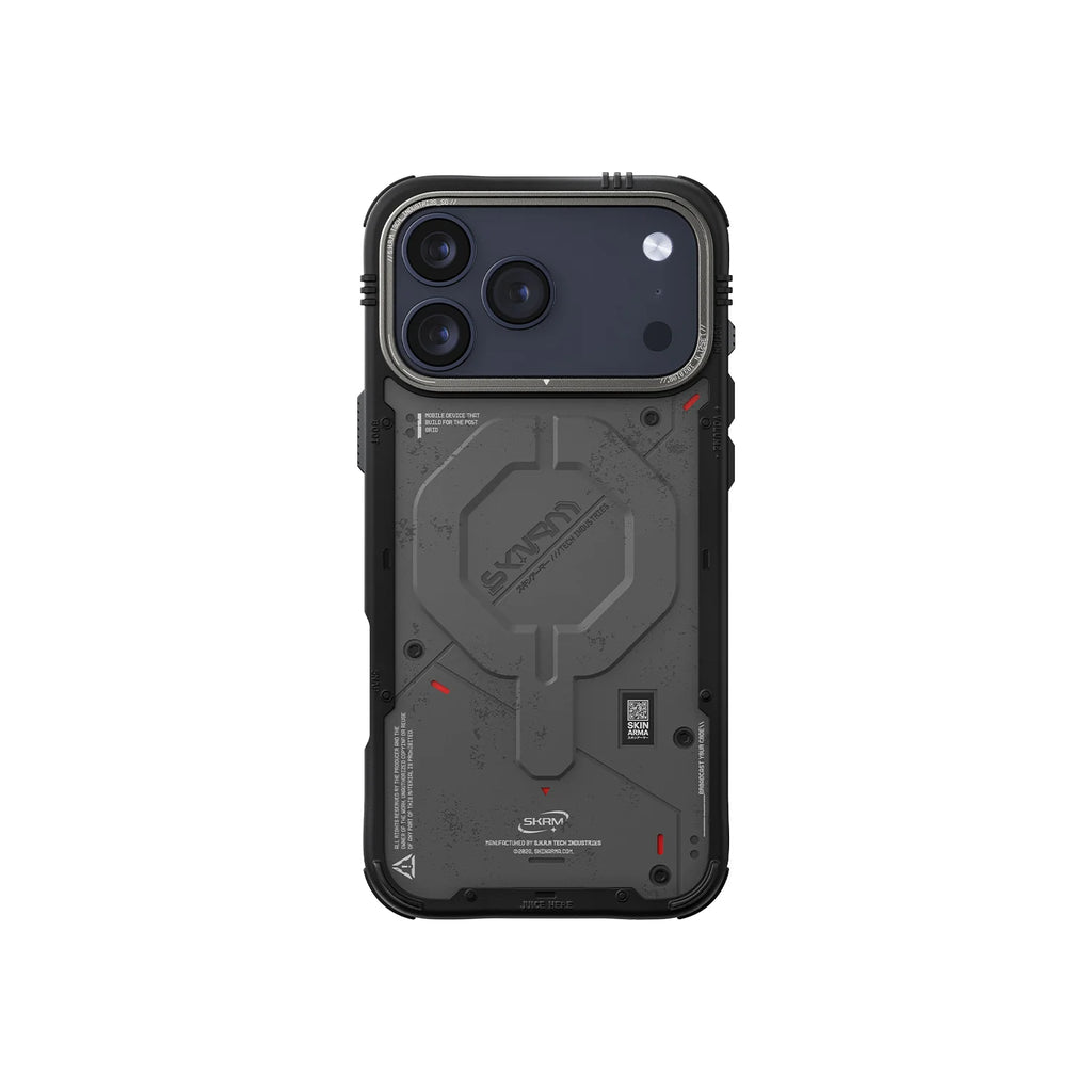 Skinarma Vigor 17 Pro Max Mag-Charge case in charcoal gray
