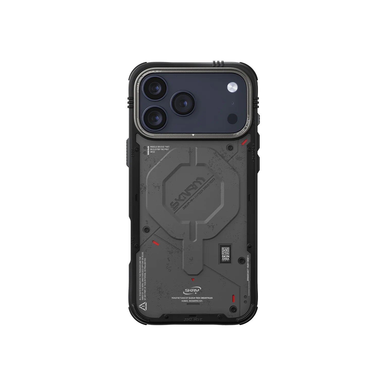 Skinarma Vigor 17 Pro Max Mag-Charge case in charcoal gray