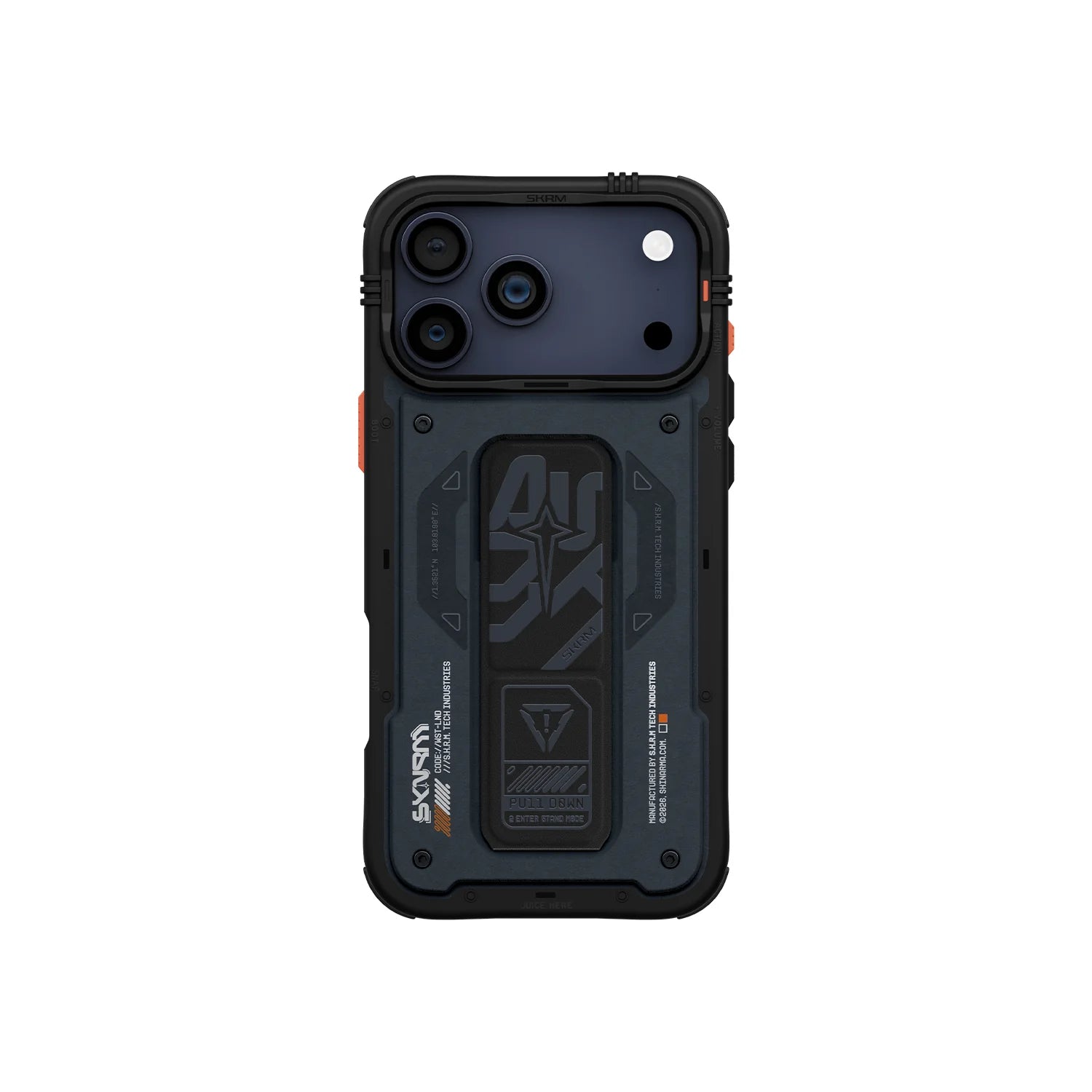 Skinarma Aegis 17 Pro Max Mag-Charge case in navy leatherette
