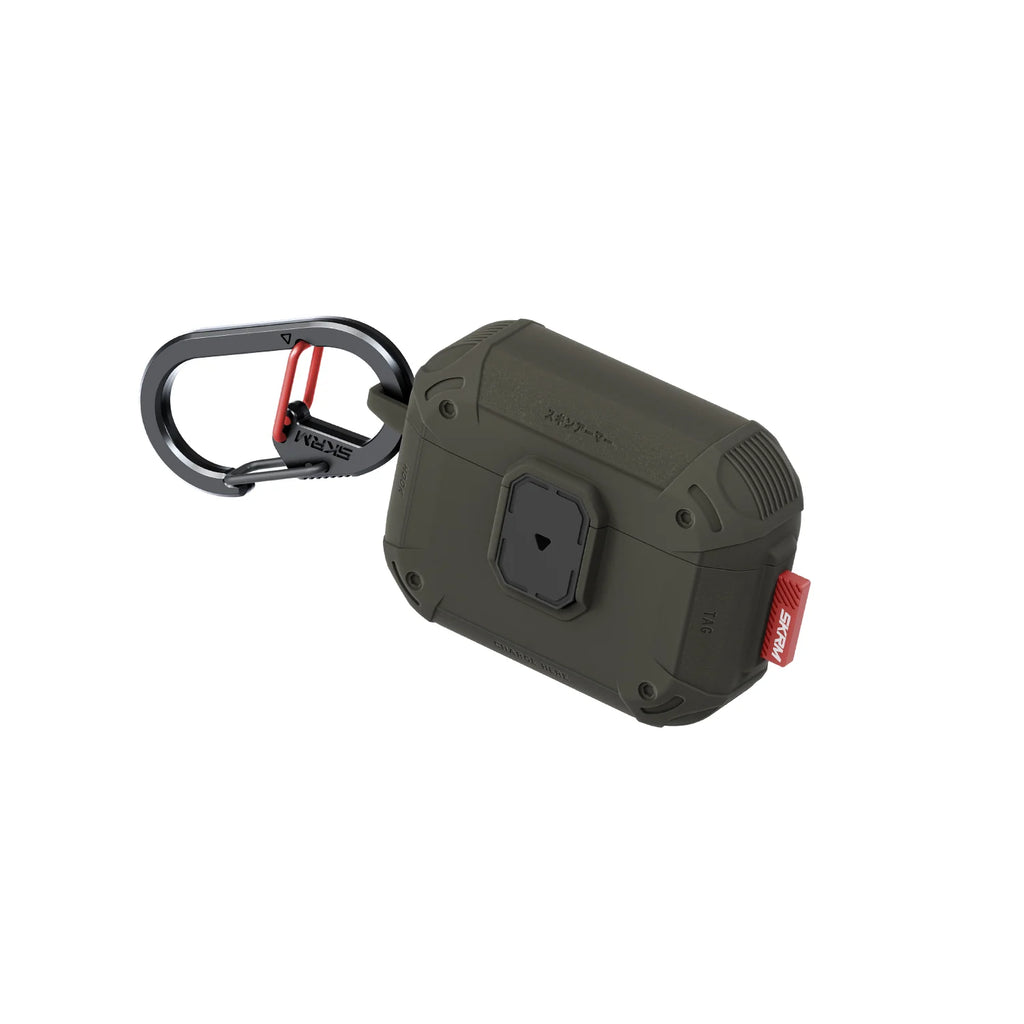 Skinarma Mecha LE AirPods Pro Gen 3 case in olive green