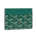 White textured card holder with silver accents - Coveo